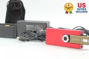 Rare [N MINT ++] Contax i4R Red Digital Camera Carl Zeiss Tessar Lens from JAPAN - Picture 1 of 13