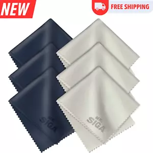 Paquete de 6 paños de limpieza de microfibra premium MR.SIGA para lentes, anteojos, pantallas - Imagen 1 de 6