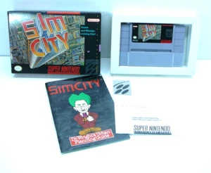 SimCity (Super Nintendo Entertainment System, 1991) con scatola e istruzioni [Q - Foto 1 di 6