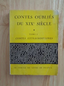 Contes Oublies Du XIX Siecle, Tome I, Contes Extraordinaires SC 1949 - Imagen 1 de 1