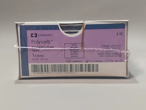 Covidien NAHTMATERIAL L-15  1 4Metric 6x18" POLYSORB Violet - Bild 1 von 3