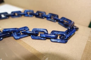 Acrylic Collar Chunky Links Force 38 in - Picture 1 of 53