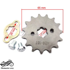 428 15T 17mm Front Engine Sprocket Gear ATV Pit Dirt Bike Lifan YX 110cc 125cc - Picture 1 of 2