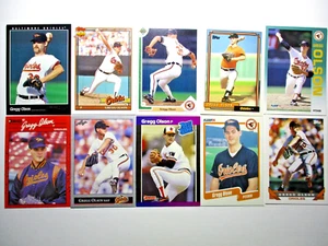 Gregg Olson Baseball Card Lotto di 10 carte - Baltimore Orioles Vintage P - Lotto #12B - Foto 1 di 7