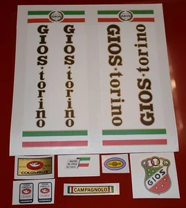 Gios Torino 1970er Jahre Rekord Stiker/Aufkleber Set - Bild 1 von 6