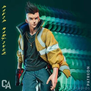 David Martinez - Cyberpunk (Fan Art) - Kit imprimé en 3D (CA3D) - Photo 1 sur 7