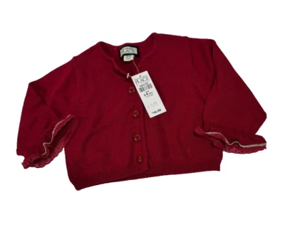 Nuevo con etiquetas Suéter con Volantes Rojo Manga Larga para Niños Lugar Bebé Niña Talla 3-6M Foto 1 de 2