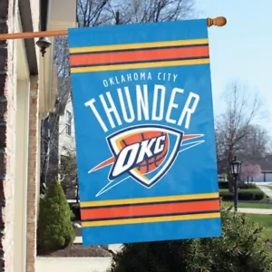 Aplique Oklahoma City Thunder 44"" x 28"" y pancarta/bandera bordada de 2 lados - Imagen 1 de 1