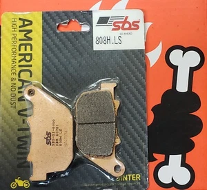 SBS 808H.LS Sinter Rear Brake Pads Harley Davidson XL 883/1200 XR 1200 - Picture 1 of 2