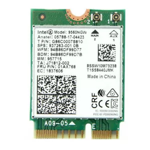 Tarjeta de red inalámbrica AC 9560 M.2 CRF CNVi para PC LInux 2.4G 5GHz WiFi Bluetooth - Imagen 1 de 6