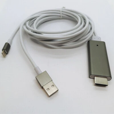 HDMI зеркальный кабель телефона на AV TV HDTV адаптер для iPhone 13 12 11 XS XR 8 7 6 - Изображение 1 из 4