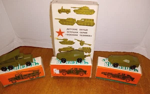 RARO NOS LOTE DE COLECCIÓN DE 3 VEHÍCULOS MILITARES RUSOS FUNDIDOS A PRESIÓN Set de regalo NUEVO EN CAJA - Imagen 1 de 13