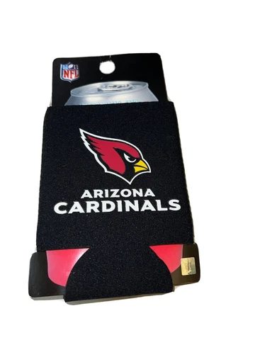 Arizona Cardinals Name & Logo NFL Collapsible Can Cooler SET OF 2 Cover