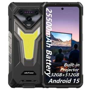 Ulefone Armor 34 Pro 5G AI Rugged Smartphone 32GB+512GB 25500mAh 6.95" Projector - Picture 1 of 24