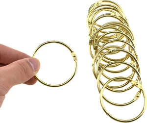 Metal Binder Rings 2 Inch Rings Key Rings Bulk Big Large Key Ring Binder Ring Me - Picture 1 of 6