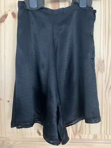 Original Vintage 1930’s Black Satin Tap Pants - Picture 1 of 3