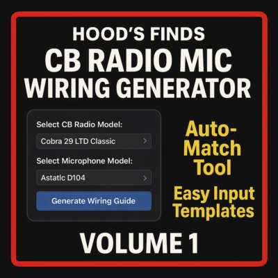 Generador de guía de cableado de micrófono de radio CB | Herramienta de coincidencia automática | en CD-ROM Foto 1 de 4