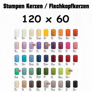 16x Kerzen 120x60mm 1.Wahl RAL Qualität / Kerzen Wiedemann / mit Cello - Picture 1 of 43