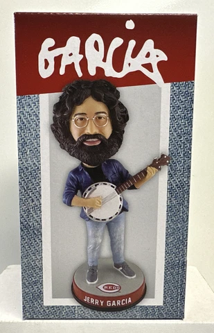 2023 Cincinnati Reds Jerry Garcia / Grateful Dead  Bobblehead Aug 4th Cover