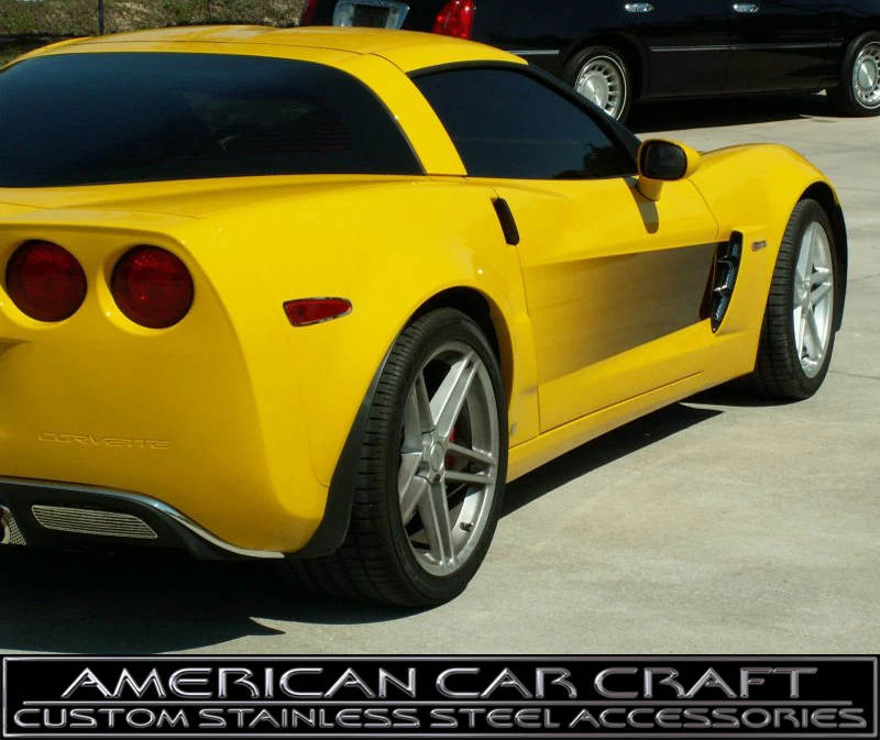 2005-13 Corvette Black to Clear Side Door Graphics -Fades to Paint Color LH & RH - Image 1 of 1