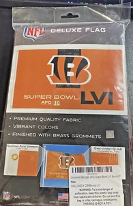 Cincinnati Bengals Super Bowl LVI 3'×5' Flagge neu A3 Joe Burrow Chase Higgins NFL - Bild 1 von 2