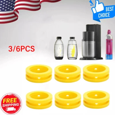 PACK of 3/6 CO2 Cylinder Sealing Gasket for Sodastream Nozzle Repair Accessories - Image 1 of 4