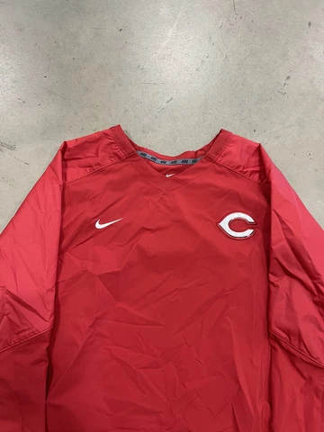 Nike Dri Fit Cincinnati Reds Windbreaker Pullover 2XL Mens Cover