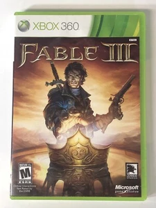 Estuche y folleto Fable 3 III Microsoft Xbox 360/manual y tarjeta Xbox Live - Imagen 1 de 5
