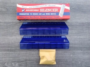 Vintage NOS " SINKO " BLUE Air Wind Silencers deflectors - Picture 1 of 18