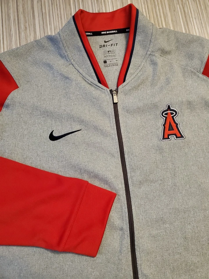 NIKE Anaheim ANGELS Team-Issue LA Jacket Light Spring Coat Mens Full-Zip XL New! - Image 1 of 2