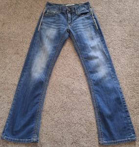 Jeans BKE fibbia Carter uomo 25S gamba dritta denim elasticizzato vita bassa 25x29 - Foto 1 di 10