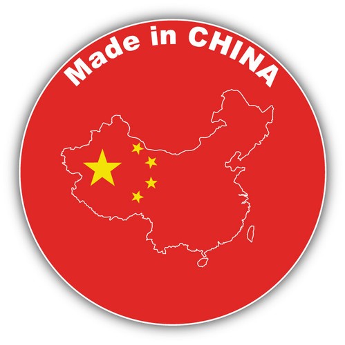 Made In China Map Label Car Bumper Sticker Decal | eBay