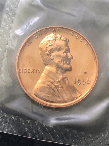 1956 Proof Lincoln Wheat Penny / Small Cent - Nice Coin! Cover