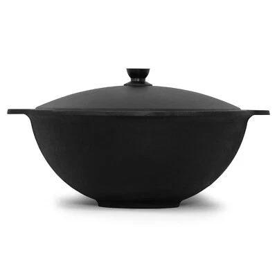 Gusseisen Kasan 8L NAMANGAN Deckel Campingtopf Kazan WOK Kessel Camping BBQ Asia - Bild 1 von 4