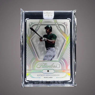 2024 impecable RICKEY HENDERSON #13/25🔥DIAMANTE gema Oakland A's💎🔥 Foto 1 de 2