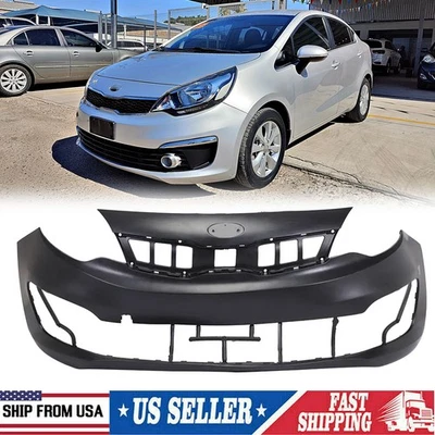 Primed Front Bumper Cover For Kia Rio 2016-2017 KI1000177 Foto 1 de 4