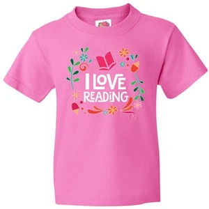 Inktastic Book Club I Love Reading Youth T-Shirt Read Group Books Student Tee - Picture 1 of 8