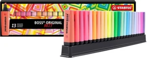 Stabilo BOSS ORIGINAL Evidenziatore ARTY Edition 23 Colori 9 Neon + 14 Pastel - Foto 1 di 5