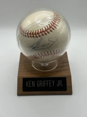 Ken Griffey Jr Signed Baseball w/ Display Stand – JSA Authenticated CJ10486 - Image 1 of 3