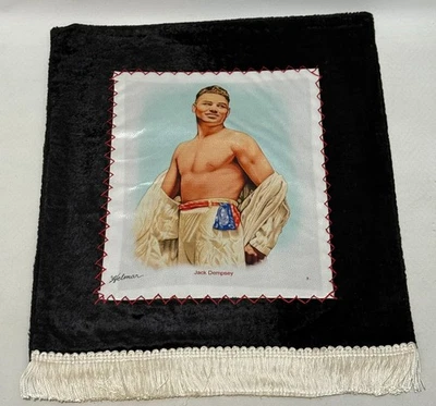 Helmar Brewing Large French Silks Jack Dempsey Boxing 11.5x14" - Image 1 of 3