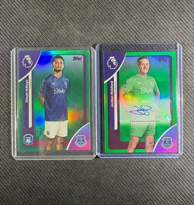 2025-26 Topps Premier League - Auto Jordan Pickford  Green /99 - Image 1 of 2