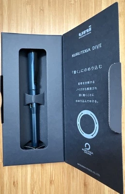 Lápis mecânico de mergulho Uni Kuru Toga 0,5 mm azul abismo Mitsubishi M5-5000 NOVO - Imagem 1 de 3