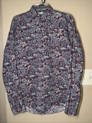 Stetson Para Hombres Cachemira Western con Púrpura-Rojo Perla A Presión Vaquero Rancho Manga Larga M Foto 1 de 4