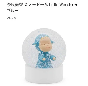 Yoshitomo Nara Snow Globe Little Wanderer Blue 2025 Limited Japan Art Figure - Picture 1 of 6