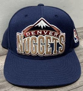 Mitchell & Ness NBA Denver Nuggets Snapback Hat Cap 2015 Embroidered Light Navy - Picture 1 of 12
