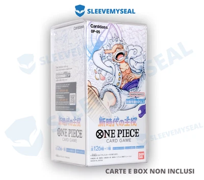 SLEEVEMYSEAL Custodia Semirigida Teca Trasparente Per Box Giapponese One Piece OP JAP