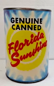 Genuine Canned Can of Florida Sunshine Postcard Bank - Picture 1 of 5