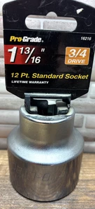 1-13/16" Pro-Grade Socket, 12 Point, 3/4" Drive, SAE, 16216, CR-V, Free US Ship - Picture 1 of 6