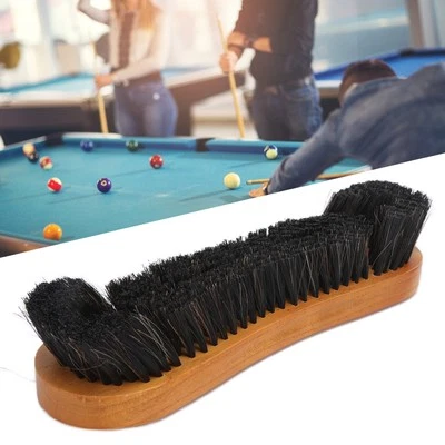 Billiard Table Brush Maple PVC Log Color WaistShaped Snooker Cleaning Acces AM - Image 1 of 4