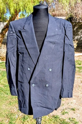 Vintage Yves Saint Laurent France Saks Fifth Avenue 38S Double Breasted Jacket - Image 1 of 4